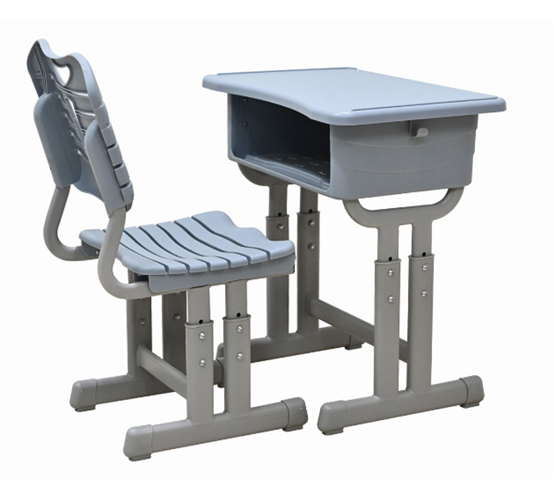 注塑雙柱升降課桌椅