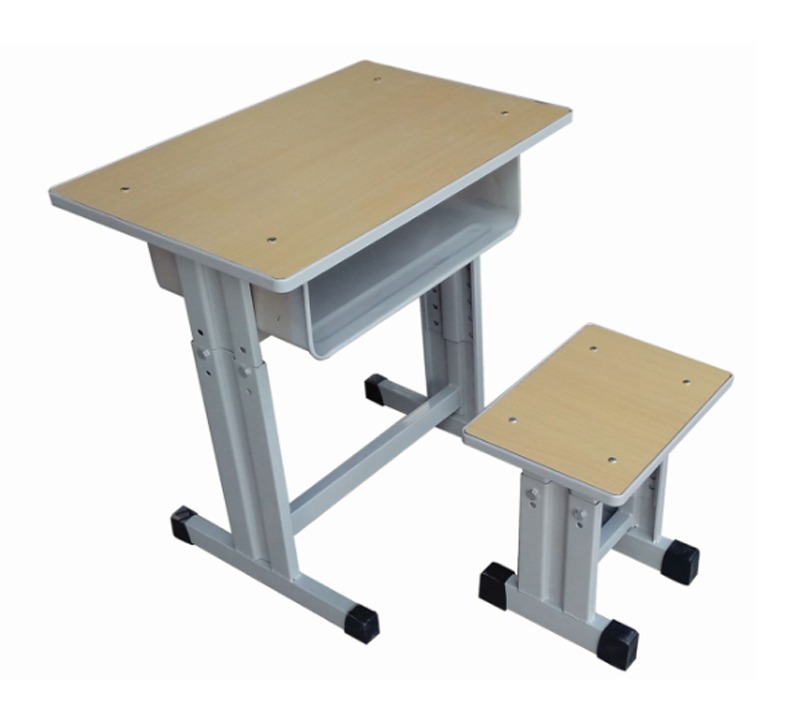 鐵殼包邊升降課桌凳